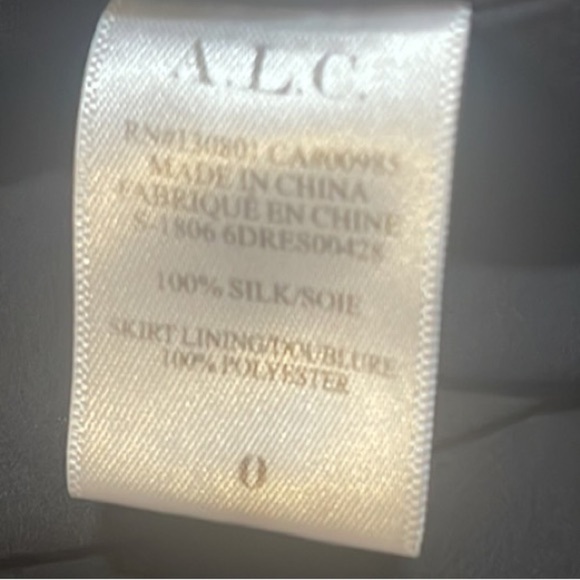 A.L.C. Roslyn Hearts Silk Sleeveless Midi Dress 0 - Picture 11 of 13